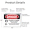 Signmission Radiation & Laser Sign, 10 in H x 14 in W, Aluminum, Rectangle OS-2PACK-DS-A-1014-L-1419 - alternate 5